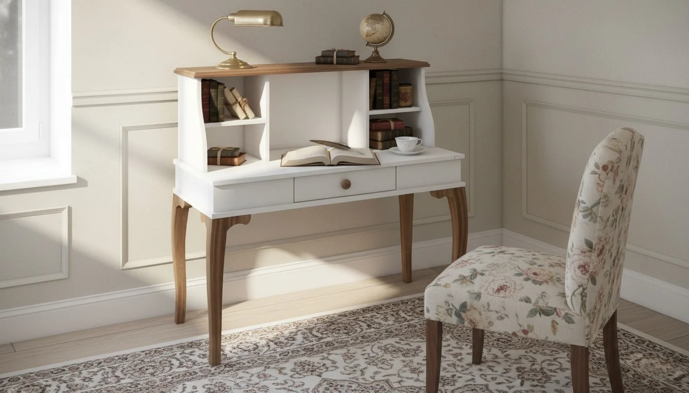 خرید میز تحریر چوبی کلاسیک