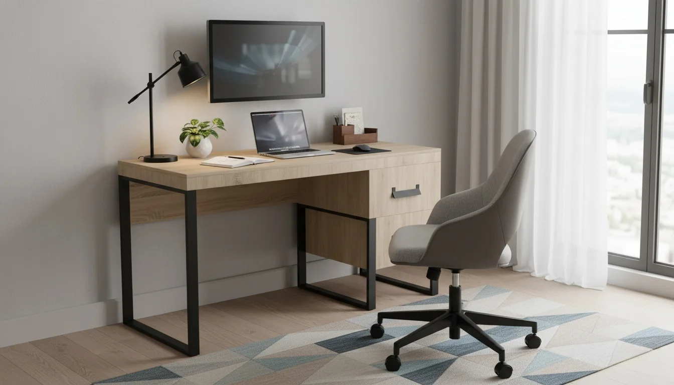 متریال میز تحریر پایه فلزی