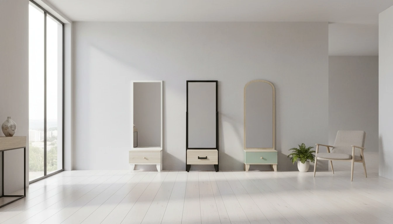 انواع آینه قدی کشو دار