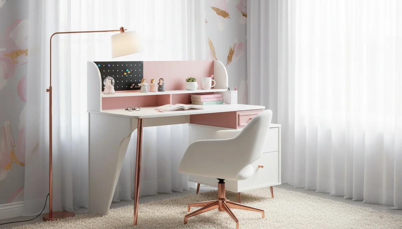 میز تحریر دخترانه مدرن