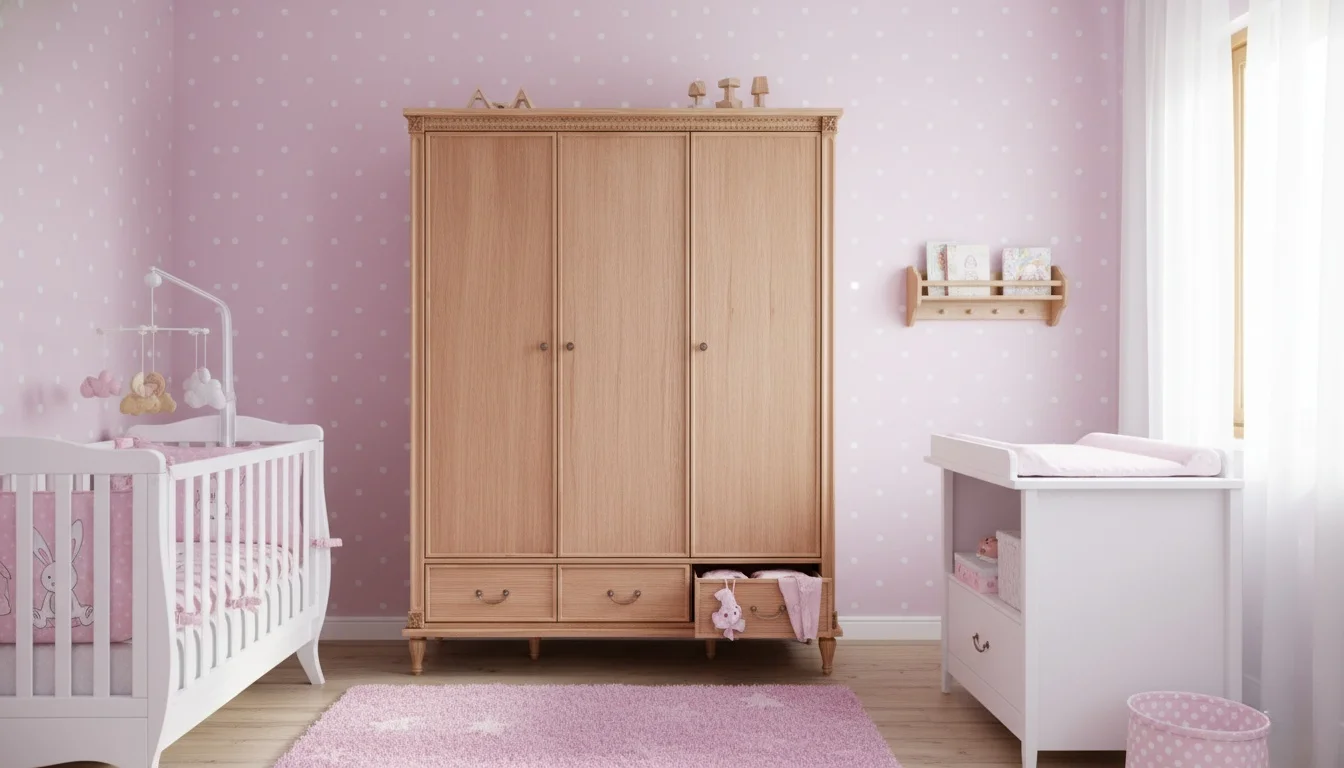 مدل های دودرب و سه درب کمد نوزاد دختر