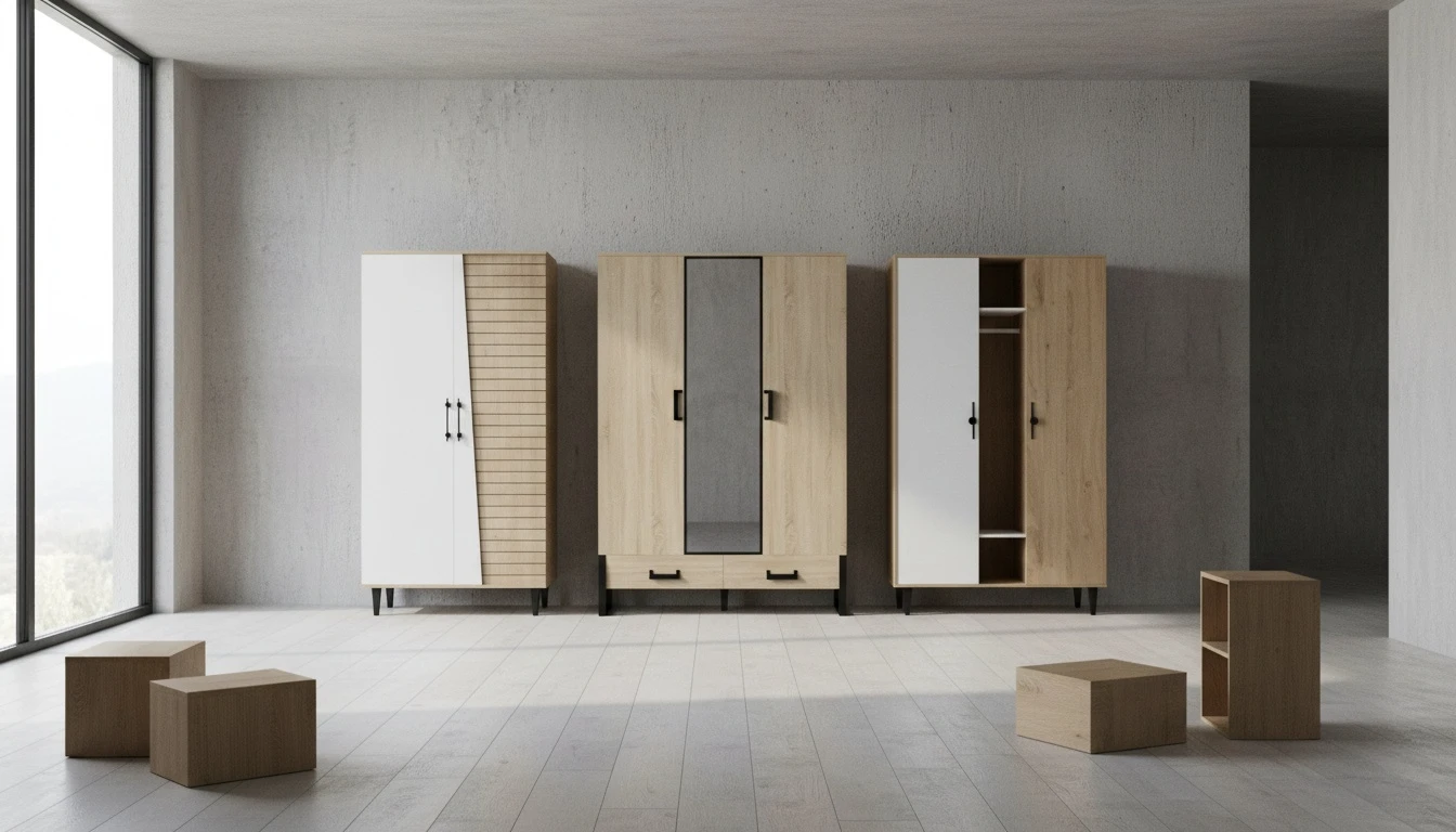 کمد ام دی اف و چوبی