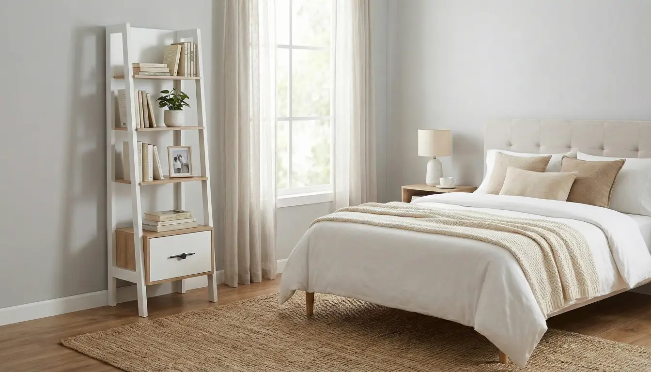 کتابخانه ساده و شیک